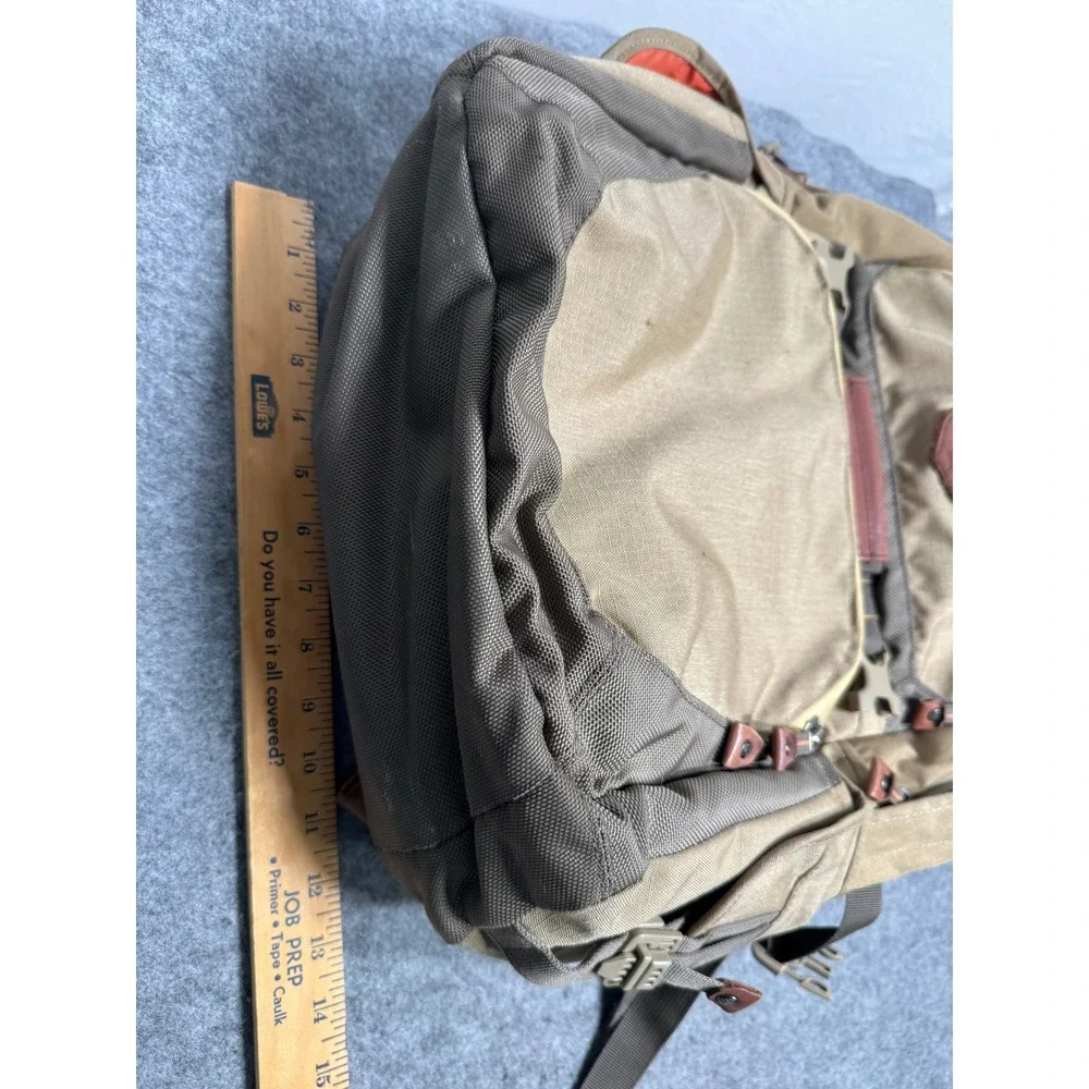 Eddie Bauer Adventurer All-Around Backpack Leather & Nylon Leather Accents
